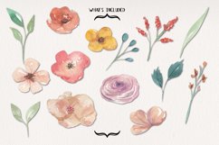 Flower Jessica Blooms Watercolors Clipart Elements Florals Product Image 2