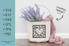 Blank Heart Wedding Frame - SVG EPS DXF PNG PDF JPG Cut File Product Image 3