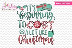Cost a lot like Christmas printable sublimation design Product Image 1