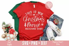 This Is My Christmas Movie Watching Shirt SVG Product Image 2