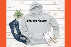 #Middle School SVG Cut File - Back to School DXF EPS PNG JPG Product Image 5