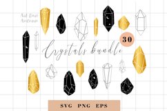 Crystal svg, Celestial svg for Cricut and Silhouette, PNG Product Image 1