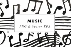 Watercolor Music Illustrations Clip Art PNG & EPS Product Image 3
