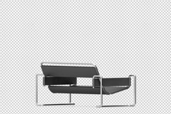 Isometric Arm Chair 3D isolated render Product Image 1