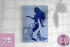 3D Mermaid bundle| Paper cutting | mermaid SVG Product Image 4