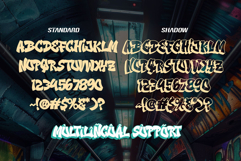 Bold Streak Layered Graffiti Font Product Image 2