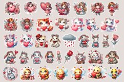 STICKER BUNDLE. Print &amp; Cut Stickers 300 PNG Product Image 3