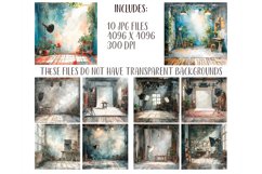 Watercolor photo studio clipart - studio for photo shoots Product Image 2