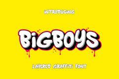 Bigboys | 3D Layered Graffiti Webfont for Bold Urban Design Product Image 2