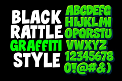 Black Rattle - Display Graffiti Webfont Product Image 2