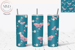 Spring Butterfly Flower Garden 20oz Sublimation Tumbler Product Image 1