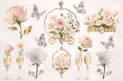 Love is Blooming Romantic Floral PNG Bundle Product Image 3