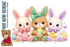 Whimsical Easter Bunny Clipart Product Image 1
