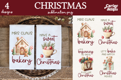 Christmas Kitchen Towel Sublimation Bundle Product Image 3
