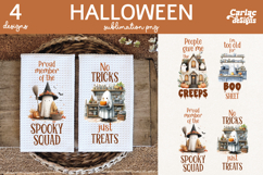 Halloween Sublimation Design, Halloween Towel Sublimation Product Image 3