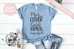 Mary Esther Sarah Ruth #squadgoals SVG EPS DXF PNG Bible Product Image 2