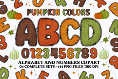 Fall Autumn Alphabet png clipart, fall autumn letters doodle Product Image 1
