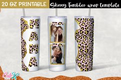 Rose and gold Leopard Tumbler- sublimation Photo Frame Product Image 1