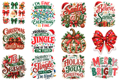 Retro Christmas Sublimation Design Png Product Image 1