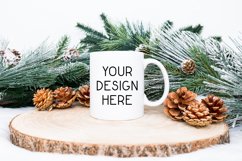 Mug Mockup Christmas 11 Oz Blank White Coffee Cup Product Image 1