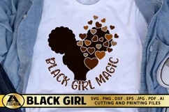 Black Girl Magic SVG | Valentine's Day Cut file Product Image 1