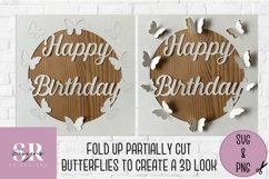3D Birthday card | Paper cutting |butterfly birthday card Product Image 4