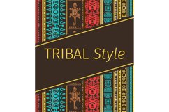 Tribal style design in brown colors Product Image 1