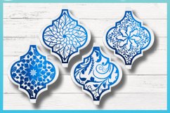 Arabesque Design Tile Mandala Ornament SVG Collection 4&quot;H Product Image 8