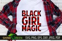 Black Girl Magic Buffalo Plaid SVG for Black Woman SVG, Girl Product Image 1