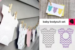 Baby Bodysuit SVG Design Files Product Image 1