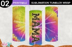 Mama Tie-Dye 20 Oz. Skinny Tumbler sublimation PNG Product Image 1