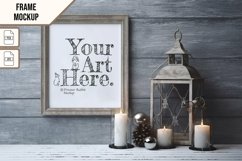 Wooden Frame Smart Mockup PSD &amp; JPG Template Graphic Product Image 1