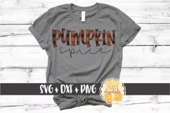 Pumpkin Spice - Buffalo Plaid Thanksgiving SVG PNG DXF Product Image 1