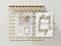 Watercolor floral frame clipart, wedding frame png file Product Image 5
