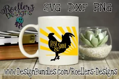 Rise and Shine svg, Rooster SVG, Farm SVG, Spring Svg, Towel Product Image 1