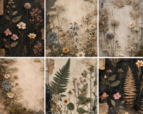 Vintage Botanical Paper Pack, Herbarium Ephemera Product Image 4