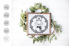 Christmas Cat and Wreath SVG, Christmas Wreath SVG Product Image 4