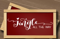 Jingle all the way sign svg, christmas wood sign svg Product Image 2
