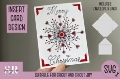 Christmas insert card design| Paper cutting | Cricut Joy svg Product Image 1