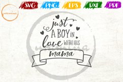 Just A Boy In Love With His Mama Kids Playroom Quote Art Product Image 1