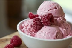 Indulgent Berry ice cream. Generate Ai Product Image 1