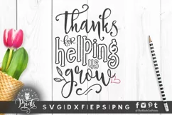 Thanks For Helping Us Grow SVG | Teacher SVG | End Of School Product Image 5