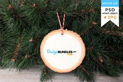 Christmas Wood Ornament Mockup | JPG and PSD smart object Product Image 1