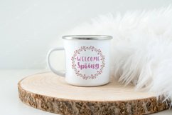 Mug Mockup Enamel White Coffee Wood Slice Eco Fur Mock up Product Image 2