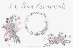 Watercolor Floral Clipart - Hazy Fields - Free Design of The Week Product Image 4