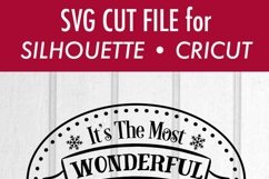 Most Wonderful Time - Christmas - SVG DXF Files Product Image 3