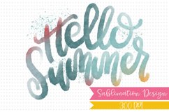 Hello Summer Lettering - Sublimation Design Product Image 1