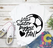 Little Sister Biggest Fan Soccer Svg Product Image 2