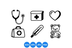 Medical Health Care Icons For Digital Use Product Image 1
