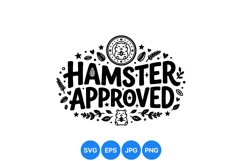 Hand Drawn Cute Hamster Quote Clipart Design Product Image 1